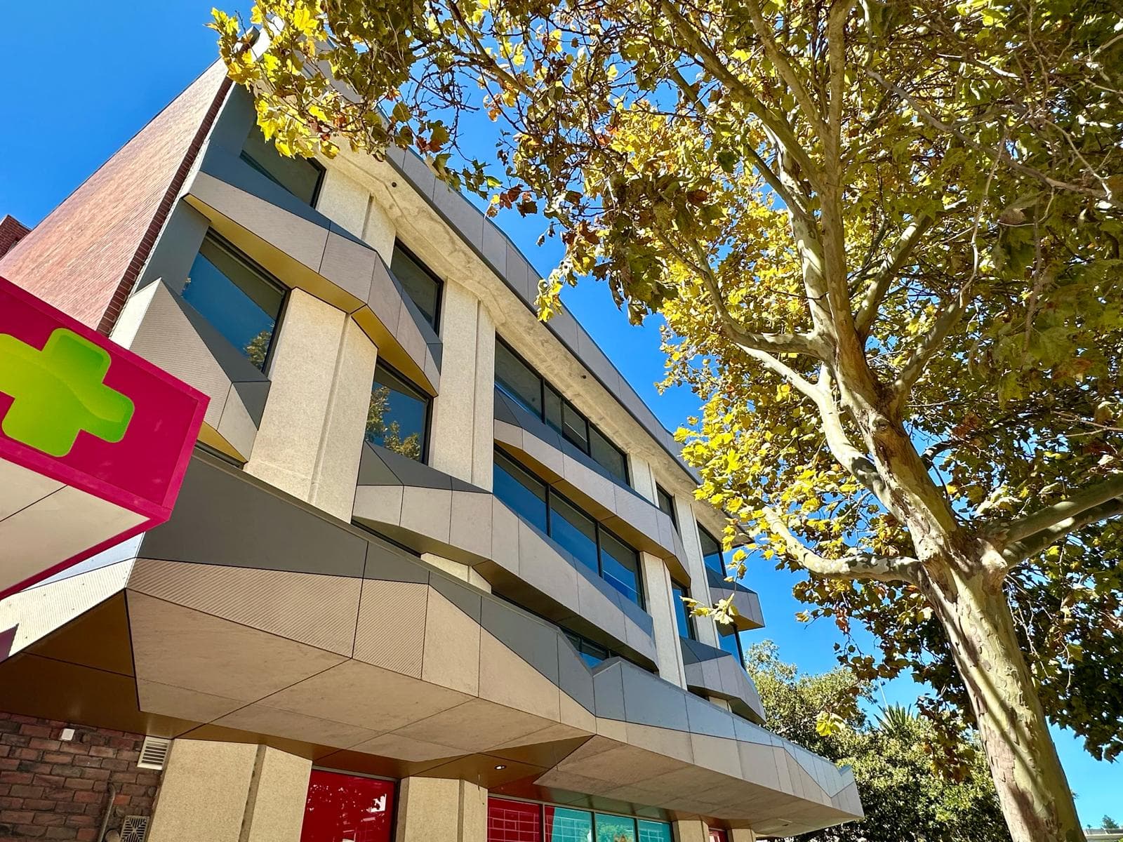 22 Queen Street Fremantle facade installation — view 2, Fremantle, WA — GreenLine Facades