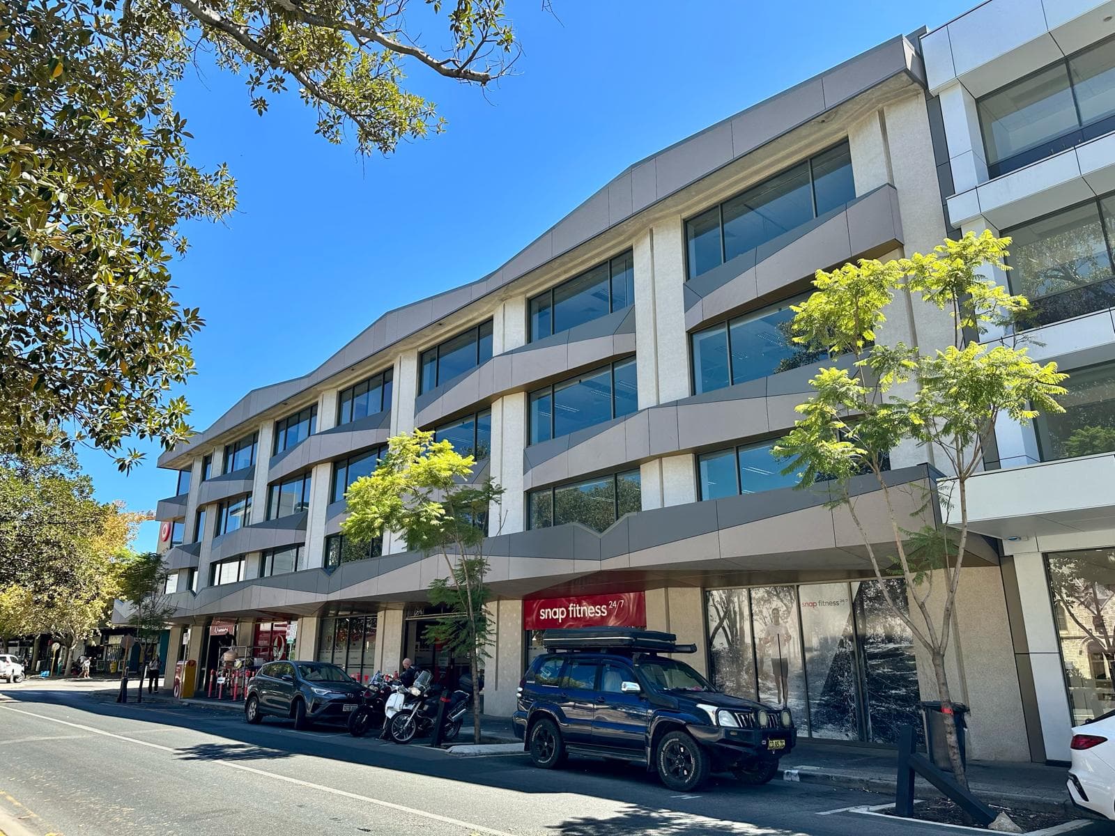 22 Queen Street Fremantle facade installation — view 3, Fremantle, WA — GreenLine Facades
