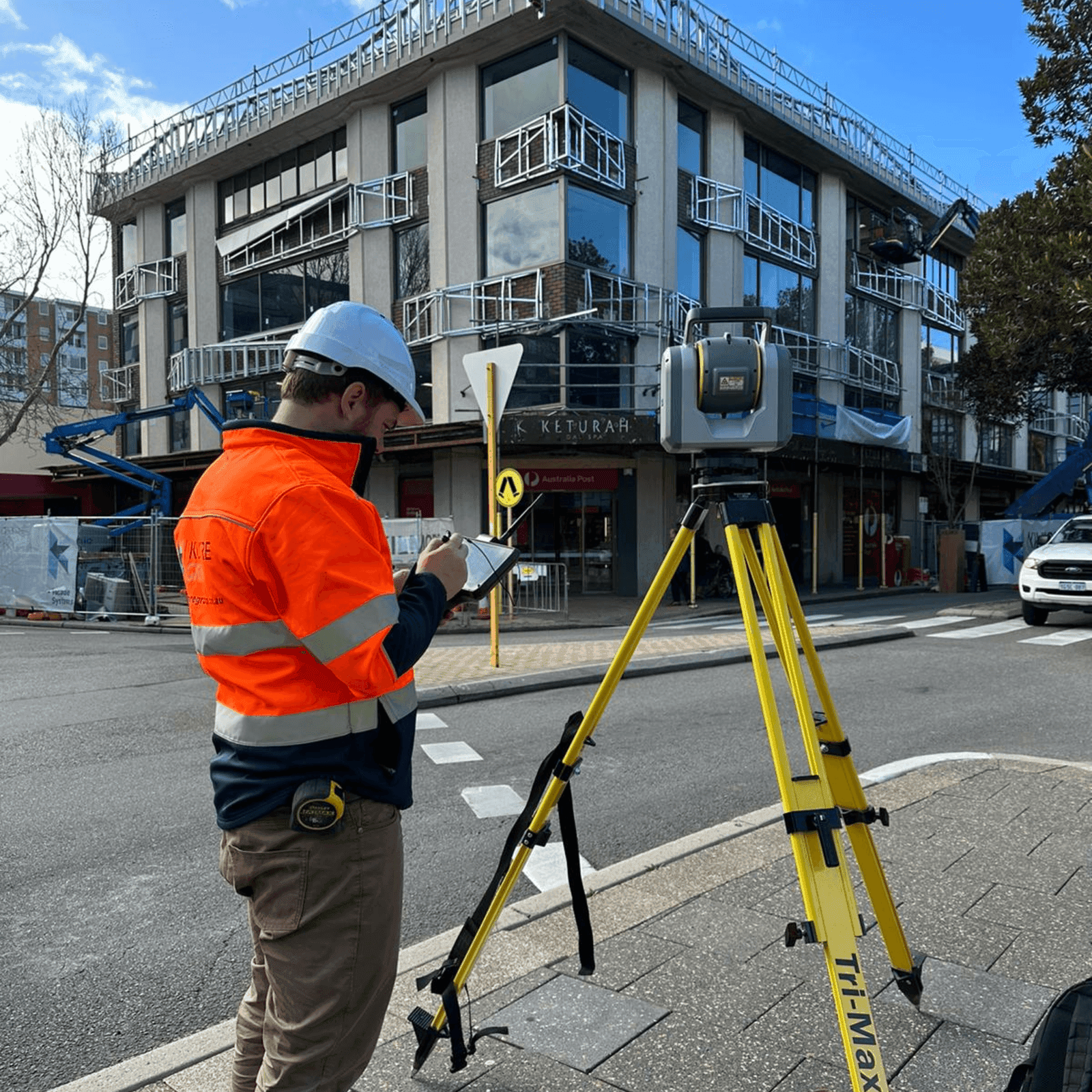 22 Queen Street Fremantle facade installation — view 6, Fremantle, WA — GreenLine Facades