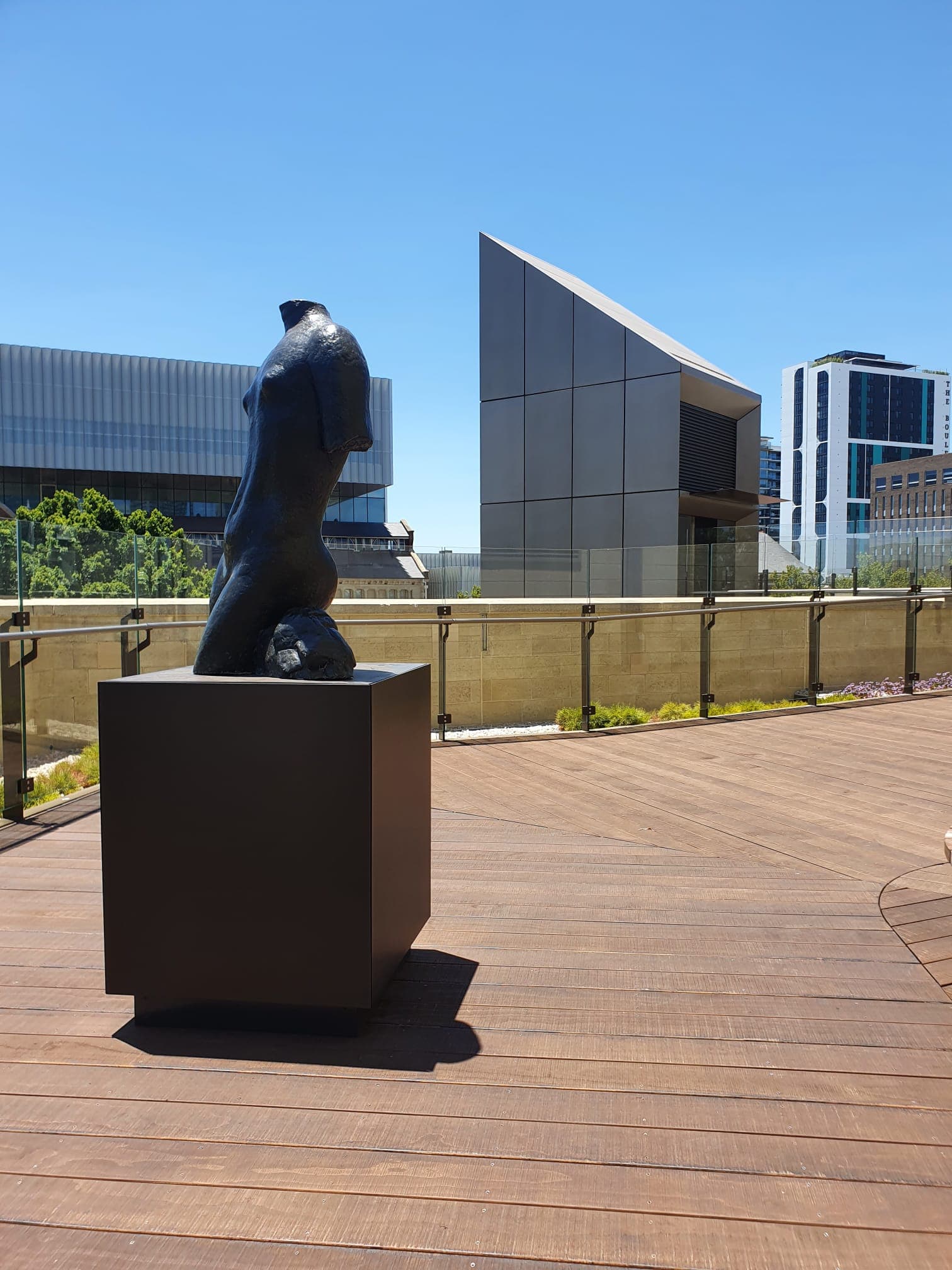 Art Gallery of Western Australia facade installation — view 7, Perth Cultural Centre, WA — GreenLine Facades