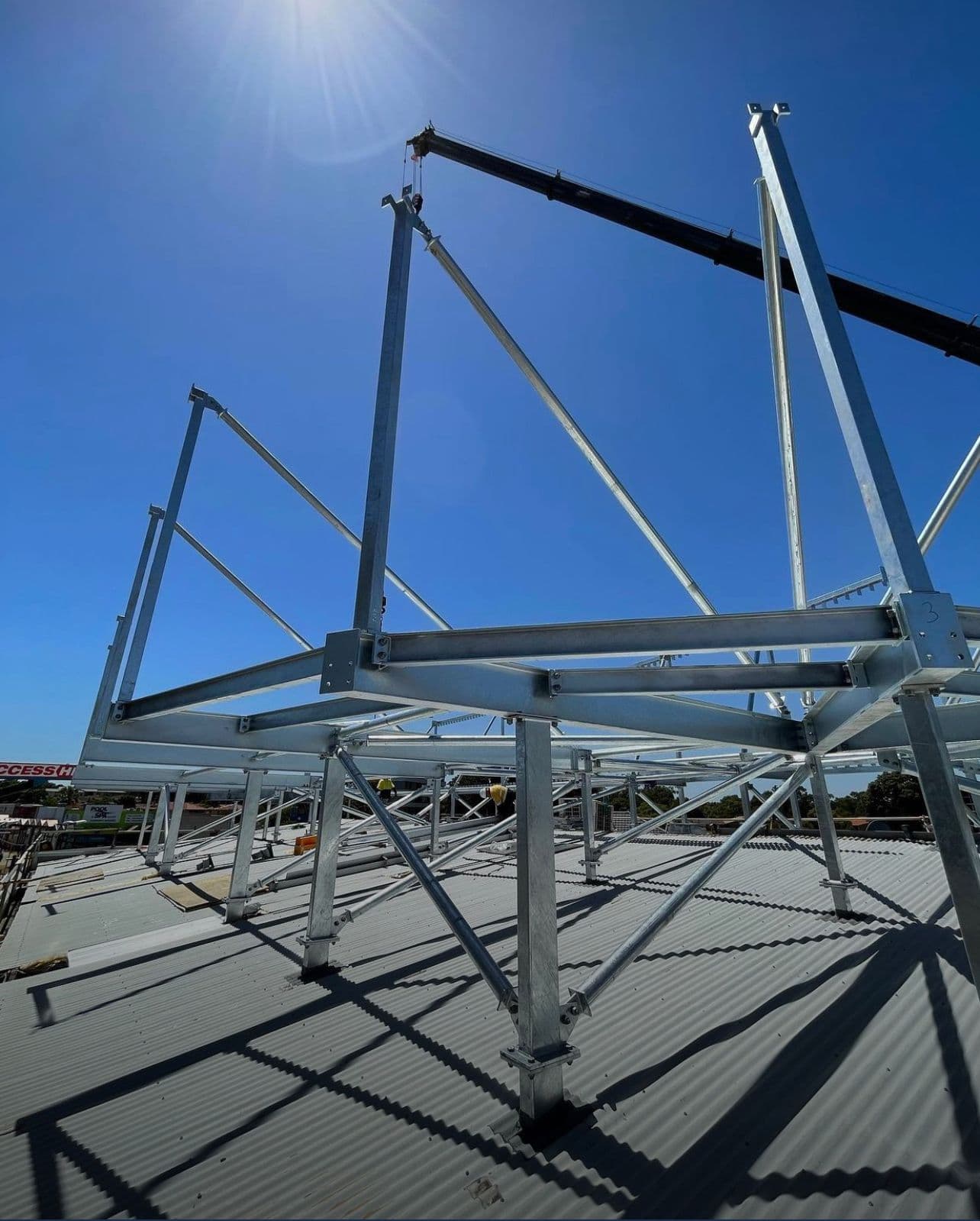 Como Signage facade installation — view 9, Como, WA — GreenLine Facades