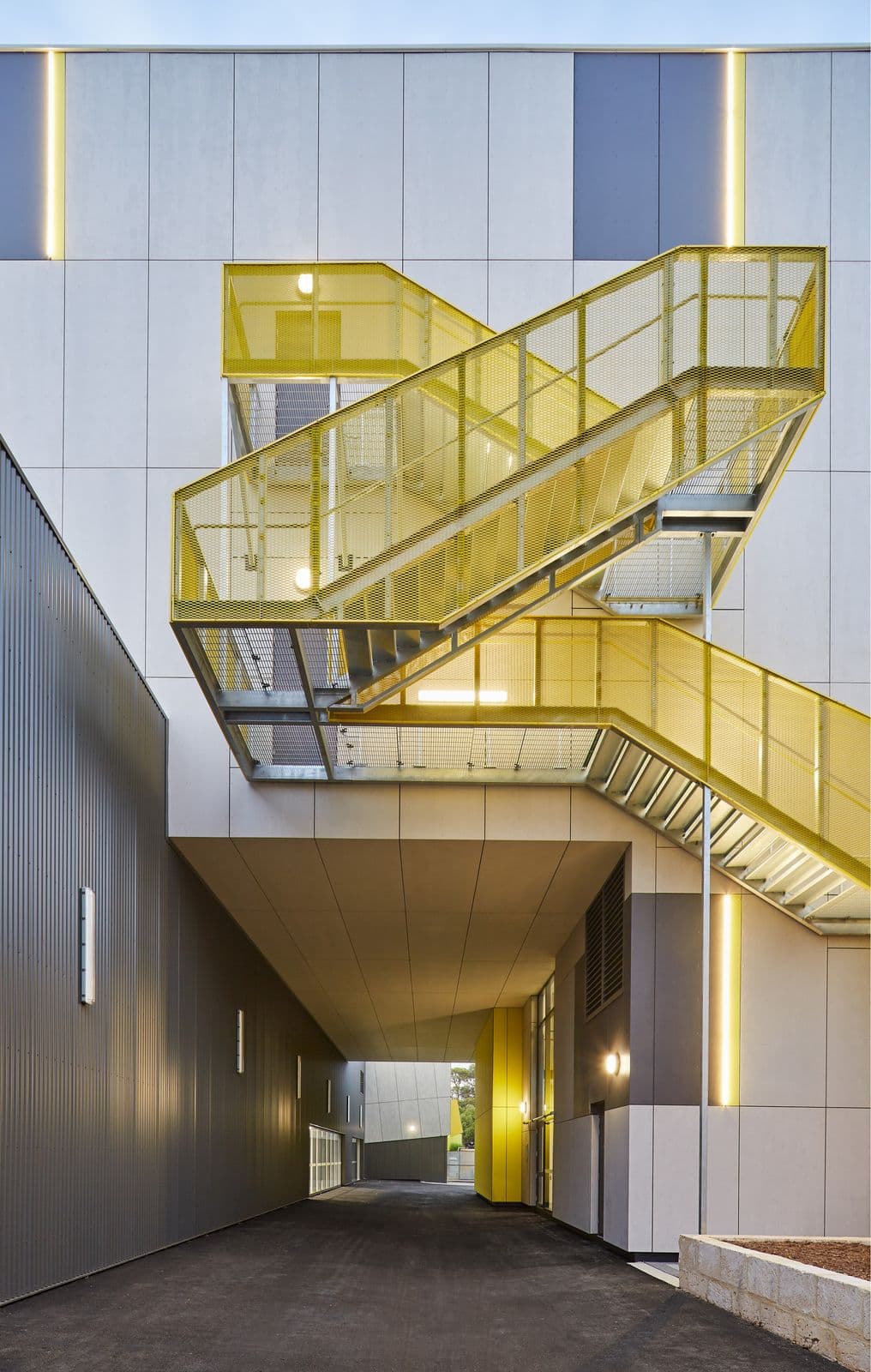 ECU Joondalup facade installation — view 4, Joondalup, WA — GreenLine Facades