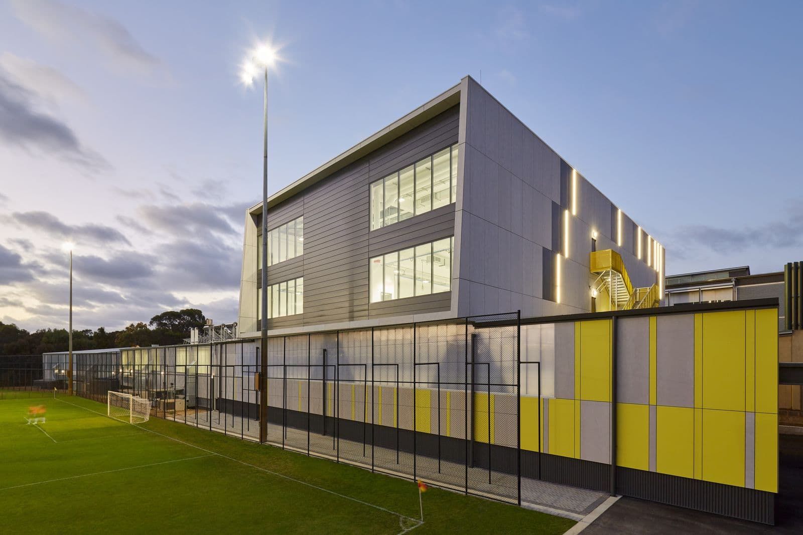 ECU Joondalup facade installation — view 6, Joondalup, WA — GreenLine Facades