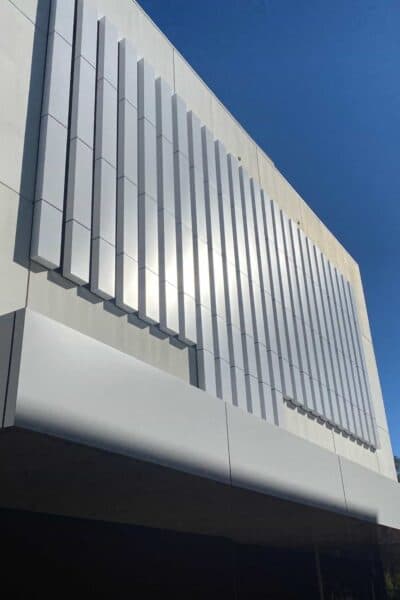 Grace Anglican Church facade installation — view 4, Perth, WA — GreenLine Facades
