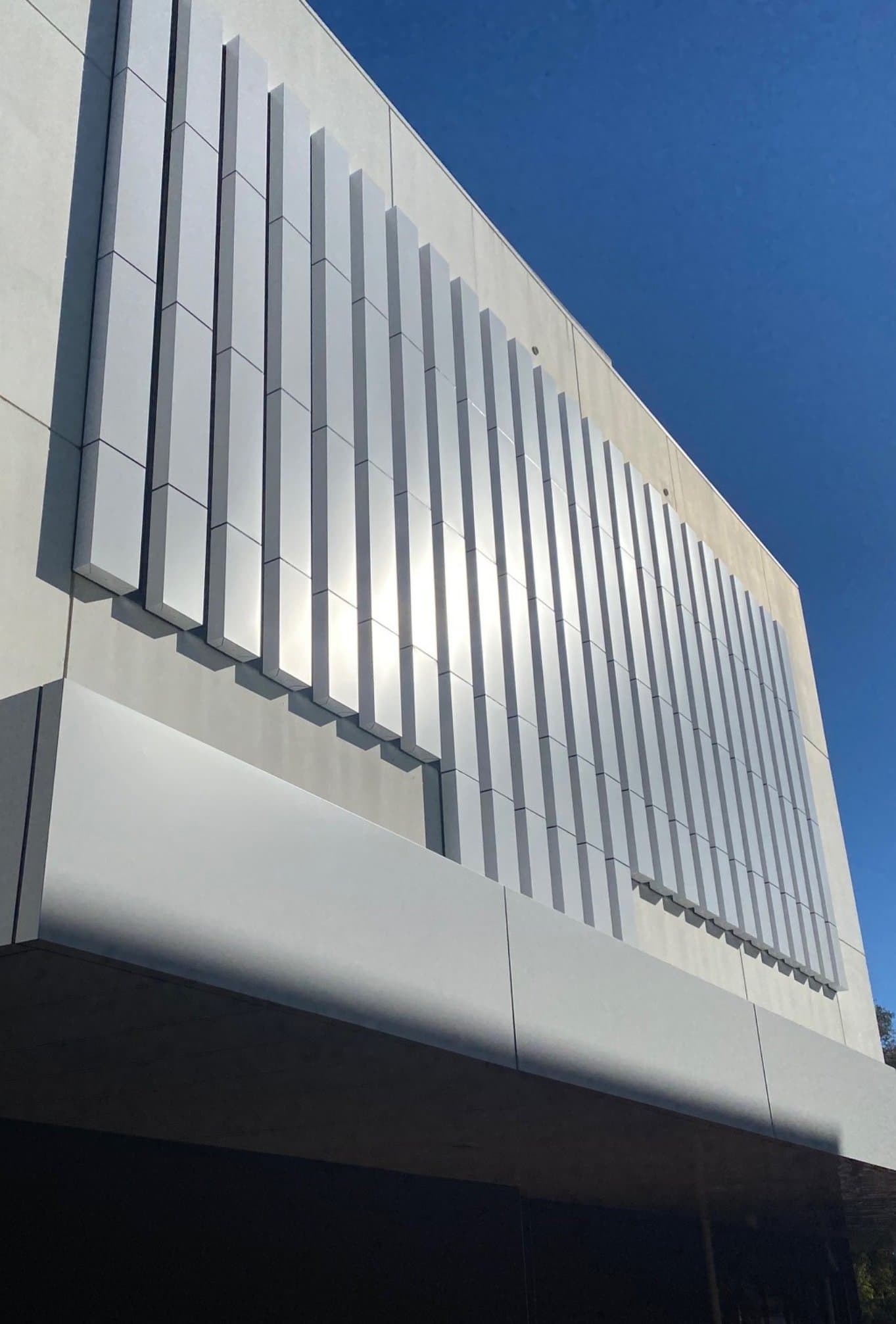 Grace Anglican Church facade installation — view 5, Perth, WA — GreenLine Facades