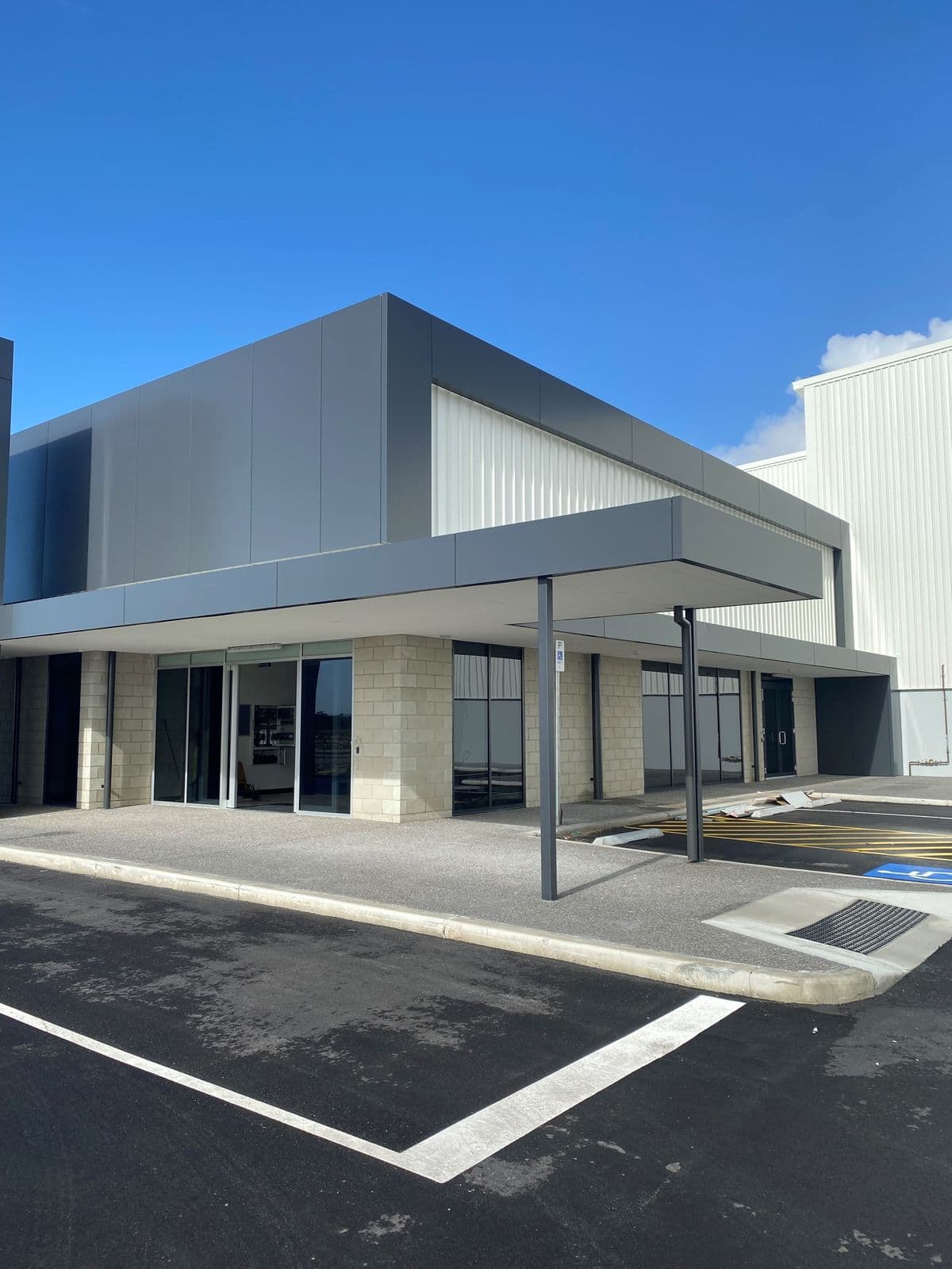 Marley Spoon facade installation — view 3, Perth, WA — GreenLine Facades