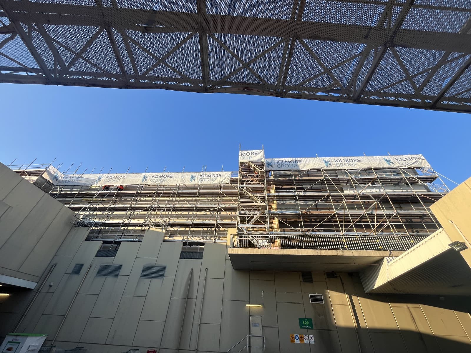 Midland Gate facade installation — view 3, Midland, WA — GreenLine Facades