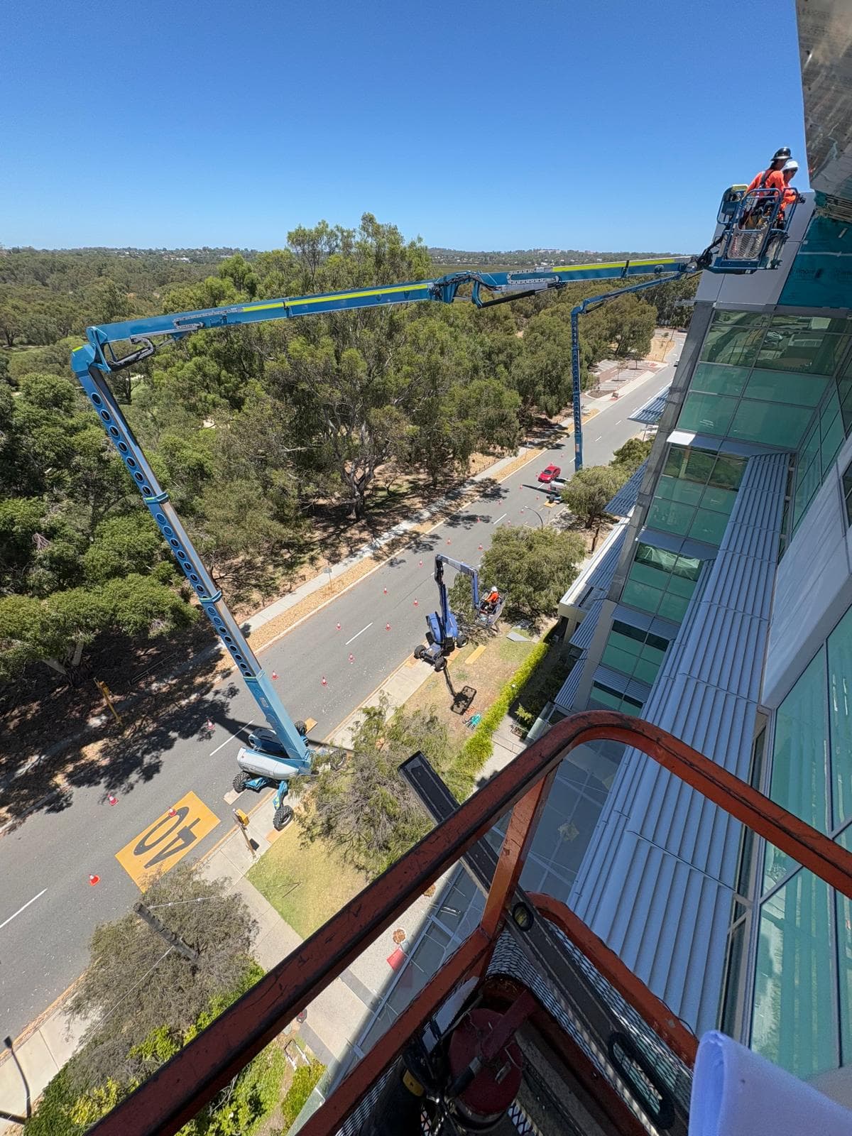 Optima Centre — Djookanup facade installation — view 6, Forrestfield, WA — GreenLine Facades