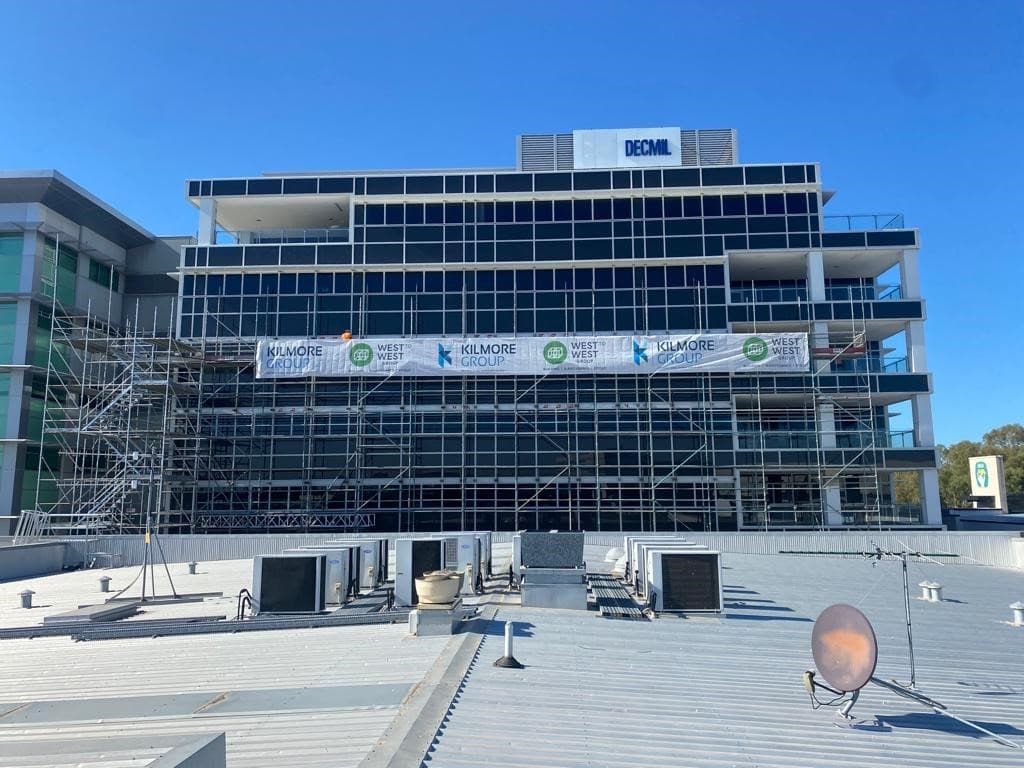 Primewest Projects facade installation — view 3, Perth Metro, WA — GreenLine Facades