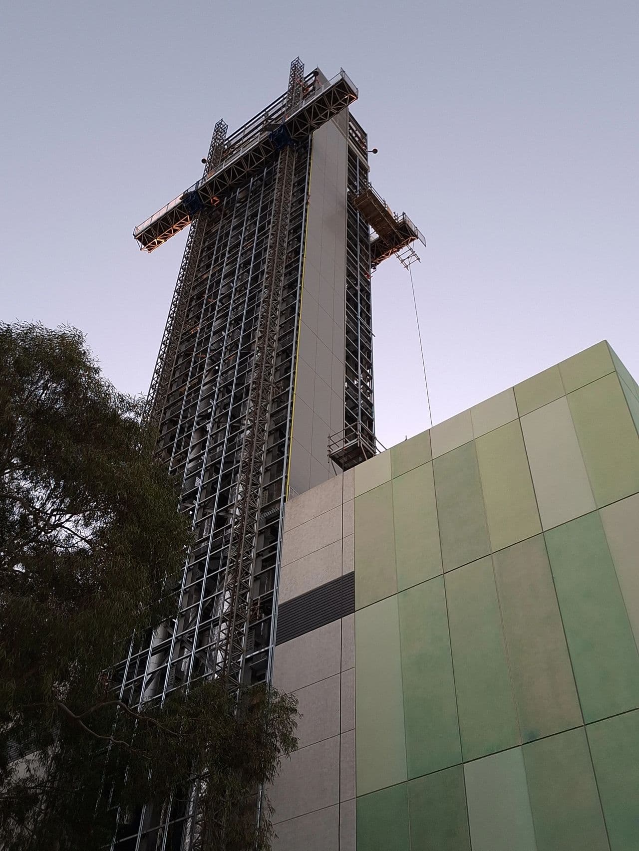 QEII Medical Centre facade installation — view 3, Nedlands, WA — GreenLine Facades