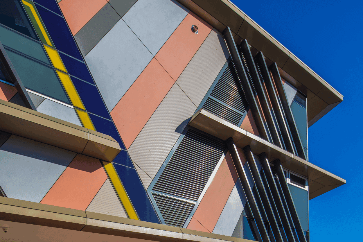 Scotch College facade installation — view 6, Claremont, WA — GreenLine Facades