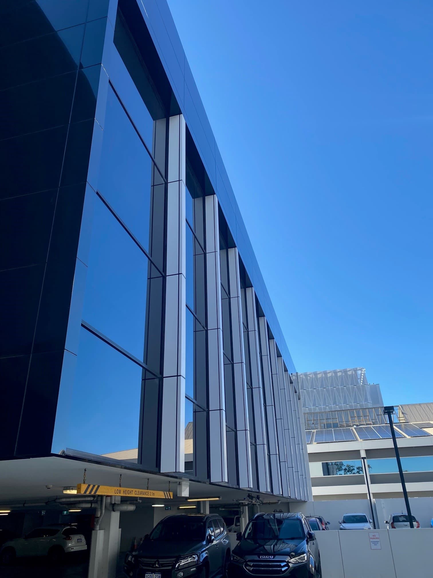 Shenton House facade installation — view 9, Shenton Park, WA — GreenLine Facades